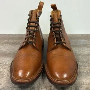 Charles Tyrwhitt Tan Grain Leather Derby Boots Size 12 Charles Tyrwhitt | Shoes | Charles Tyrwhitt Tan Grain  main image 2